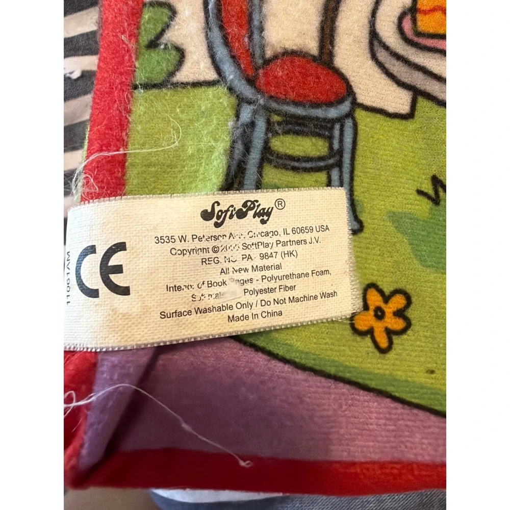 SoftPlay Little Red Riding Hood Cloth Soft Book 2006 Plush Sensory Baby Toy